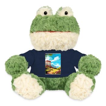 Antikes Korinth Griechenland Reiseposter Souvenir WPA - MiniFeet® Frosch Torge - French Navy - Vorne