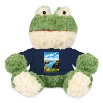 Boscastle Cornwall England Travel Poster Souvenir - MiniFeet® Frog Torge - french navy - Front