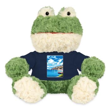Looe Angleterre Affiche de voyage Souvenir Carte Postale Peinture - Grenouille Torge MiniFeet® - bleu marine - Devant