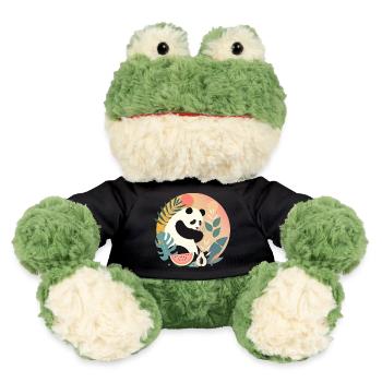 Panda avec des plantes et des fruits exotiques - Grenouille Torge MiniFeet® - noir - Devant