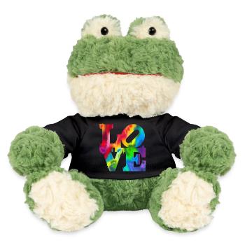 Regenbogen-Graffiti LOVE Burst - MiniFeet® Frosch Torge - Schwarz - Vorne