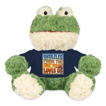 Ukuleles prove the Universe loves us - poster - MiniFeet® Frosch Torge - French Navy - Vorne
