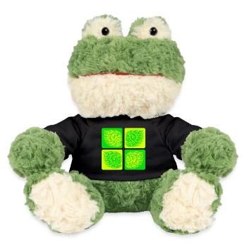 Flaming Skull – Biker & Rocker Style - MiniFeet® Frog Torge - black - Front