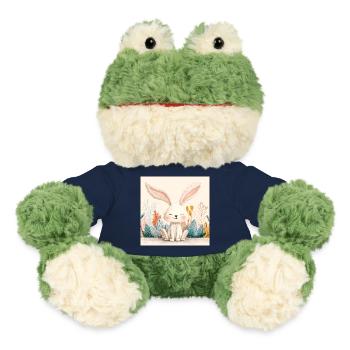 Süßer Hase mit pastellfarbener Vegetation - MiniFeet® Frosch Torge - French Navy - Vorne