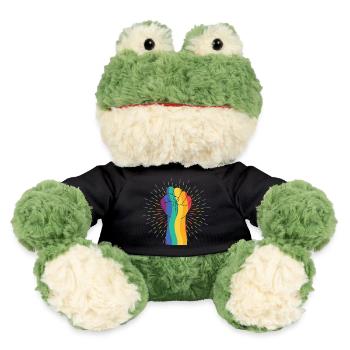 Regenbogenfist der Vielfalt - MiniFeet® Frosch Torge - Schwarz - Vorne