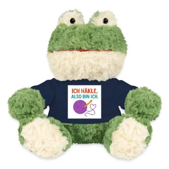 I crochet, therefore I am - MiniFeet® Frog Torge - french navy - Front