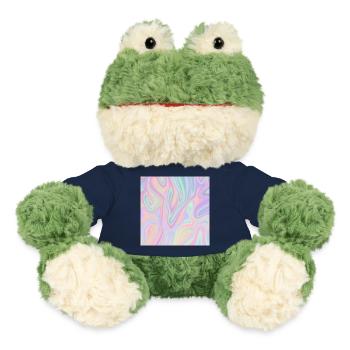 Iridescent Abstract Liquid Pastel Pattern - MiniFeet® Frog Torge - french navy - Front