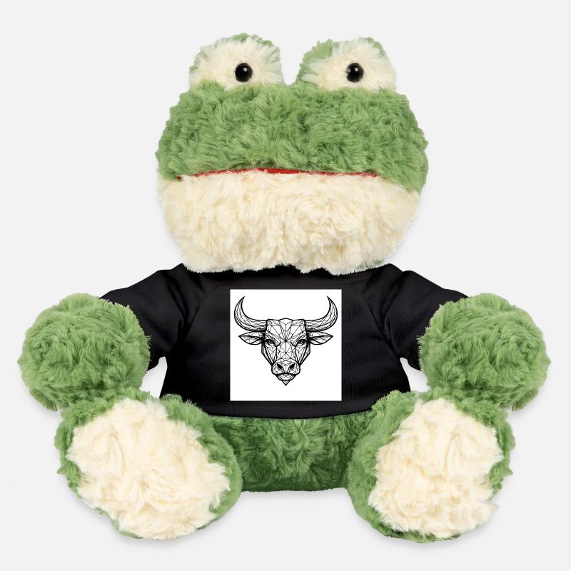 Geometric bull's head - MiniFeet® Frog Torge - black