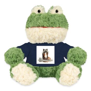 Watercolor Horse with Floral Crown - MiniFeet® Frog Torge - french navy - Front