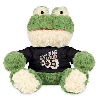 Dream Big Fart Loud Funny Motivational Saying - MiniFeet® Frog Torge - black - Front