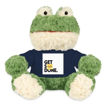 Get Stuff Done Monday Lustiges Büro Poster - MiniFeet® Frosch Torge - French Navy - Vorne