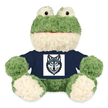 Wolfskopf – stilisierte Illustration - MiniFeet® Frosch Torge - French Navy - Vorne