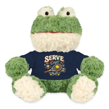 Tennis Serve It Up Retro Motif - MiniFeet® Frog Torge - french navy - Front
