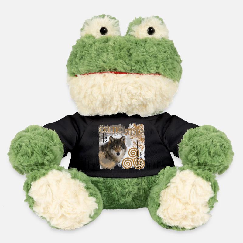 kelten 9 mit wolf und triskele - MiniFeet® Frosch Torge - Schwarz