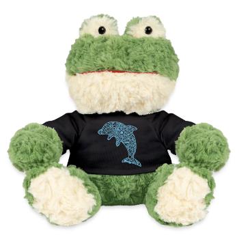 Dolphin T-Shirt Dauphin Dolphin Delfin Delfin Mandala - MiniFeet® Frosch Torge - Schwarz - Vorne