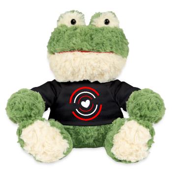 Herz rot weiß - MiniFeet® Frosch Torge - Schwarz - Vorne