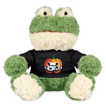 Halloween kleiner gaming Kürbisgeist - MiniFeet® Frosch Torge - Schwarz - Vorne