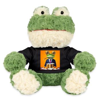 Frosch mit Geld - MiniFeet® Frosch Torge - Schwarz - Vorne