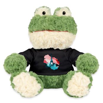 French Flag Eiffel Tower - MiniFeet® Frog Torge - black - Front