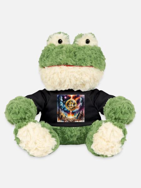 Bitcoin Blocks Art - MiniFeet® Frosch Torge - Schwarz