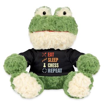 Schachspieler Motivation - MiniFeet® Frosch Torge - Schwarz - Vorne