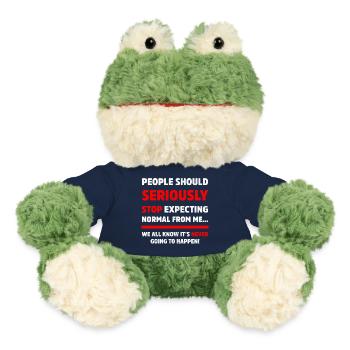 Les gens devraient sérieusement arrêter de s’attendre à du sarcasme - Grenouille Torge MiniFeet® - bleu marine - Devant
