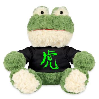 Tiger (Chinesisches Schriftzeichen) TUSCHE - Grün - MiniFeet® Frosch Torge - Schwarz - Vorne