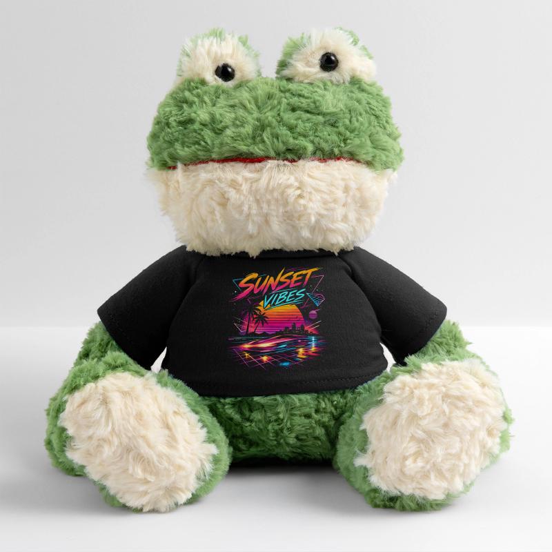 Sunset Vibes 80s Neon Design MiniFeet® Frog Torge