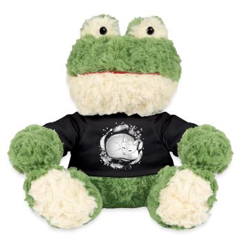 kleiner Polar Fuchs schlafend in Silberfarben - MiniFeet® Frosch Torge - Schwarz - Vorne