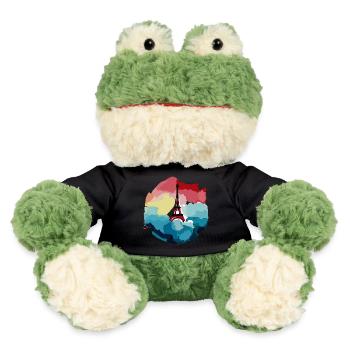 Eiffel Tower Aquarell - MiniFeet® Frog Torge - black - Front