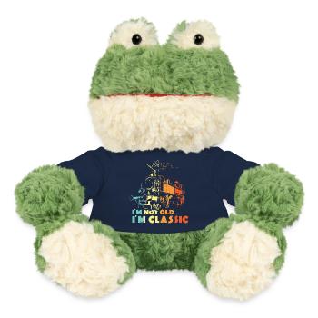 alte Lokomotive lustige Sprüche not old classic - MiniFeet® Frosch Torge - French Navy - Vorne