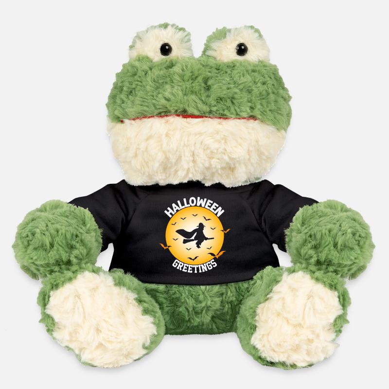 Halloween Witch Flight Silhouette Design - MiniFeet® Frog Torge - black