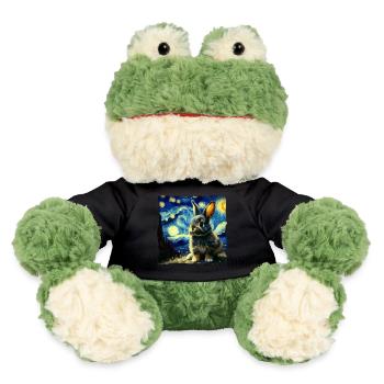 Starry sky style rabbit - MiniFeet® Frog Torge - black - Front