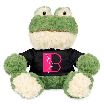 Buchstabe B Glitzer - MiniFeet® Frosch Torge - Schwarz - Vorne