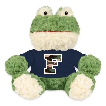 Buchstabe F Militärische Tarnung - Geschenkidee - MiniFeet® Frosch Torge - French Navy - Vorne
