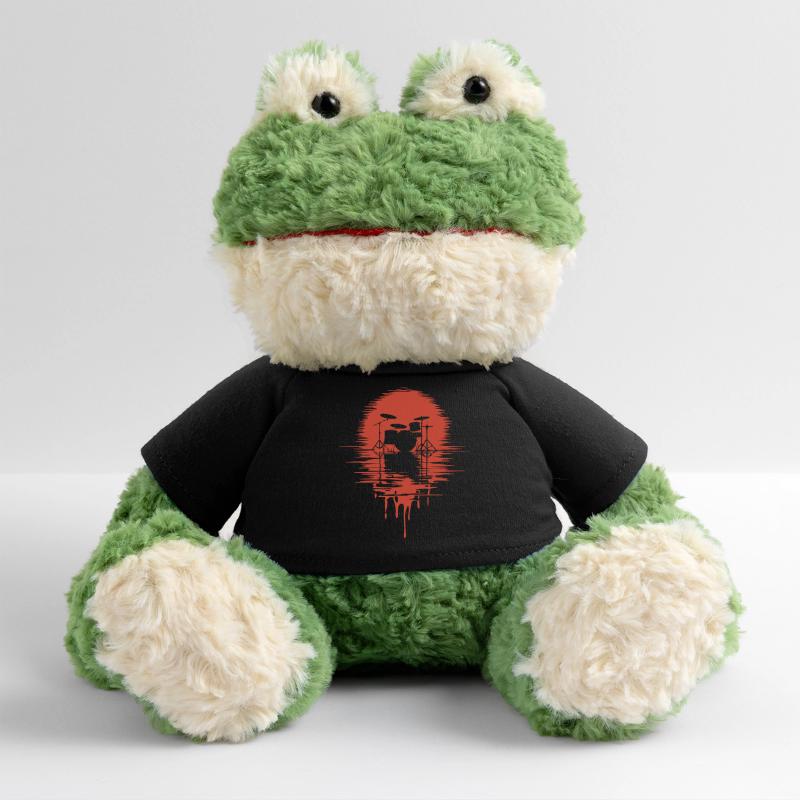 Drumset Silhouette Schlagzeug mit Spiegelung MiniFeet® Frosch Torge