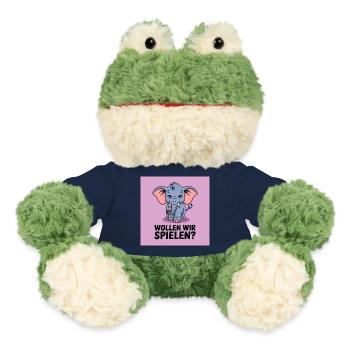 Spielender Elefant auf Lila - MiniFeet® Frosch Torge - French Navy - Vorne