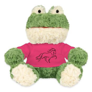 Islandpferd Tölter im Linienstil - MiniFeet® Frosch Torge - Pink - Vorne
