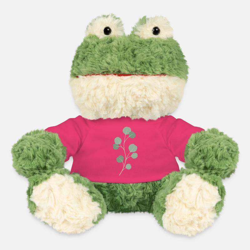 Rameau de feuille d’eucalyptus - Grenouille Torge MiniFeet® - rose