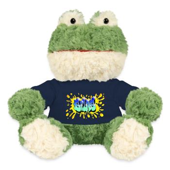 Graffiti SILAS NAME CADEAU ANNIVERSAIRE NAISSANCE - Grenouille Torge MiniFeet® - bleu marine - Devant