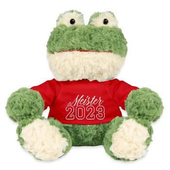 Meister 2023 Meisterprüfung Meisterbrief - MiniFeet® Frosch Torge - Rot - Vorne