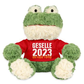 Geselle 2023 Gesellenprüfung - MiniFeet® Frosch Torge - Rot - Vorne