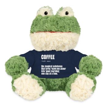 Lustiger Kaffee Spruch - MiniFeet® Frosch Torge - French Navy - Vorne
