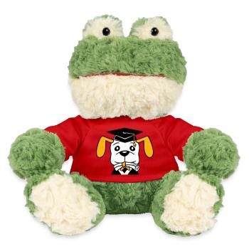 Dog School Graduation Certificate Gymnasium College Abi - MiniFeet® Frog Torge - red - Front