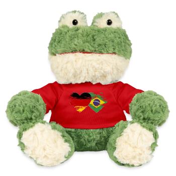 Germany Brazil flag used heart - MiniFeet® Frog Torge - red - Front