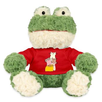 katzen treffen bunt - MiniFeet® Frosch Torge - Rot - Vorne