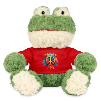 Signe de paix - Grenouille Torge MiniFeet® - rouge - Devant