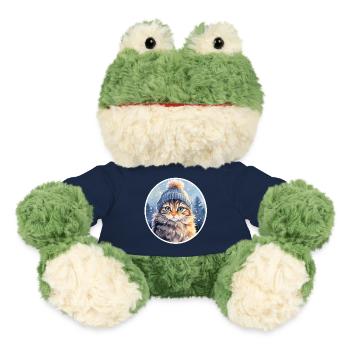 Chat en hiver - Grenouille Torge MiniFeet® - bleu marine - Devant