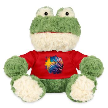Heather - Västergötland Landscape Flowers Sweden - MiniFeet® Frog Torge - red - Front