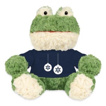 Boule de Noël étoile 2 - Grenouille Torge MiniFeet® - bleu marine - Devant